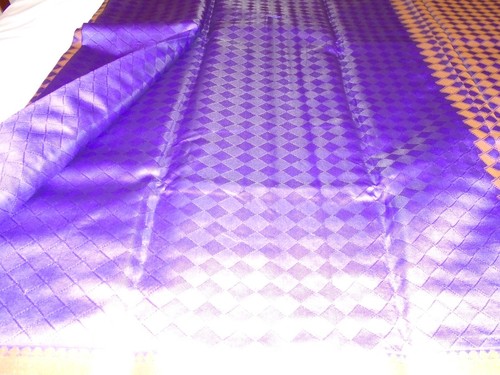 NEW BEAUTIFAL GADOWAL 100% SILK SARI PURPLE AND GOLD PARTY WEDDING.. - Picture 12 of 19