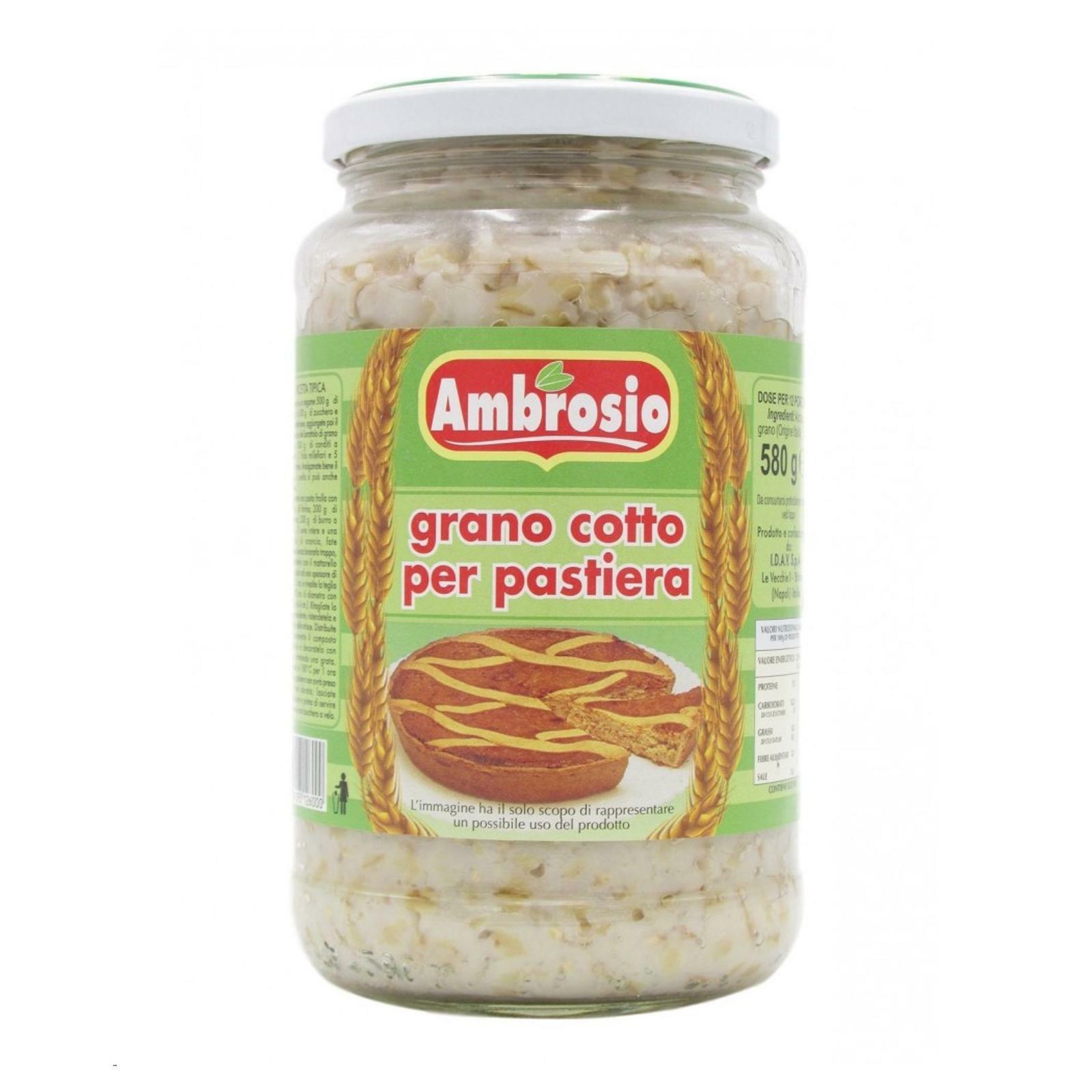 GRANO COTTO PER PASTIERA NAPOLETANA AMBROSIOV  DA 580 GR DOLCE PASQUA