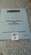 ROWE/AMI   R-87   FIELD SERVICE MANUAL & PARTS CATALOG