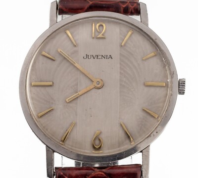 Juvenia Vintage Men's Stainless Steel Hand-Winding Watch w