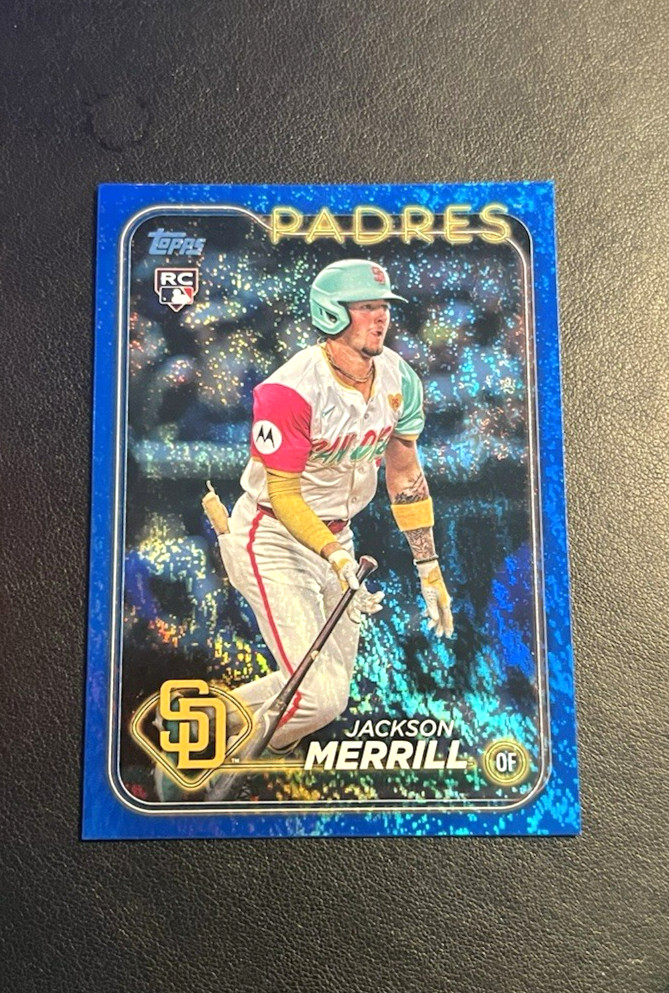 2024 Topps Update BLUE HOLOFOIL SP /999 Jackson Merrill Rookie Card RC!