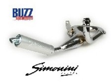 Vespa P200E PX200 TX200 Simonini Performance Exhaust Chrome 004623