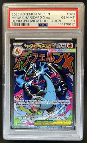 2025 Pokemon MEP Black Star Promos Mega Charizard X ex #023 PSA 10 GEM MINT