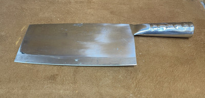 Cleaver Knife Stainless Steel Chinese Chef Slicing Beef Cut Butcher Chopping 8 ''