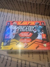 🔥 2025 Panini Phoenix Football MEGA BOX Sealed! 4 LAVA Parallels + 1 Auto/Mem!