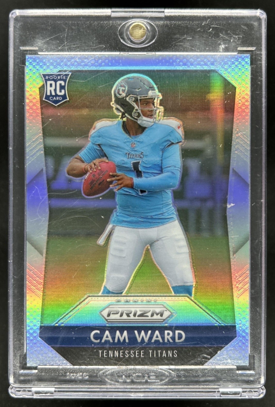 2025 Panini Prizm Cam Ward Flashback RC Silver #1 Titans Rookie