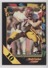 1991 Wild Card Draft 10 Stripe Mark Tucker #110 Rookie RC 0f6. rookie card picture