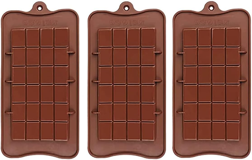 3-Pack Break-Apart Silicone Chocolate Bar Molds - Food Grade Non-Stick Energy Ba - Picture 12 of 12
