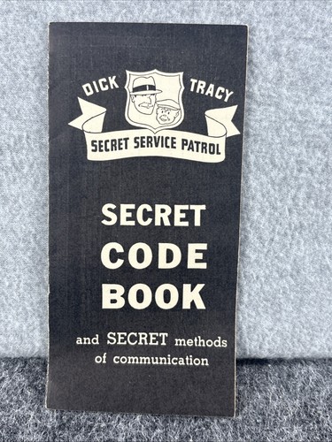 Dick Tracy Secret Code Book Quaker Puffed Wheat Cereal Vintage Collectible