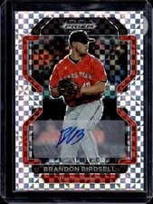 2022 Prizm Draft Brandon Birdsell Base Autographs Power Plaid #/17