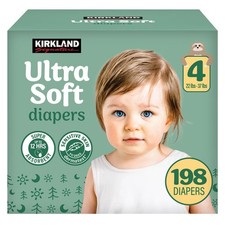 Kirkland Signature Baby Diapers Size 4 22-37 lbs 198 Ct Box Brand New