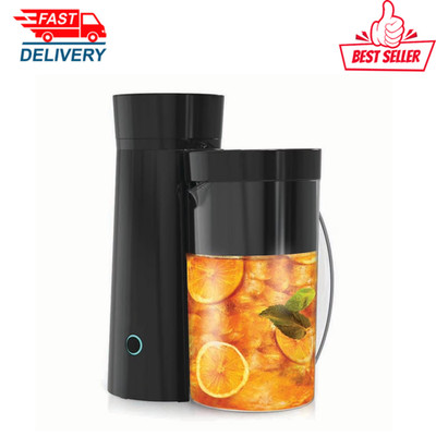 Mainstays 8-Cup Iced Tea Maker Coffee Brewer 2-Qt Water Pitcher Filter Black New