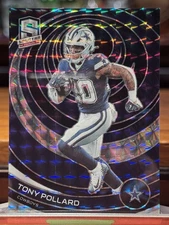 2023 Panini Spectra Tony Pollard Interstellar Prizm /60 Cowboys