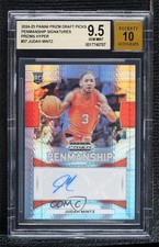 2024-25 Prizm Draft Picks Penmanship Hyper Judah Mintz BGS 9.5 GEM MINT Auto 3hd