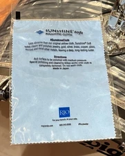 Large Sunshine Soft Polishing Cloth for Metal 4 7/8 in. x 7 1/2 in. Blue