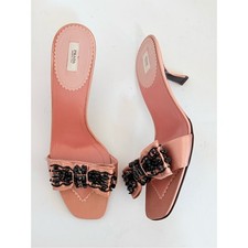 Prada Archive Pink Satin Crystal beaded Embel...