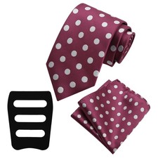 LHXzizizi Polka Dot Ties for Men, Classic Mens Necktie for Wedding Casual Bus...