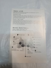 XBOX Live Insert XBOX Instruction Manual Only EA Insert