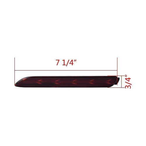 OEM Quality Rear Bumper Reflector Light for Toyota For Venza Red Plastic - Picture 7 of 11