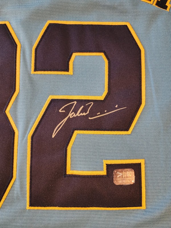 Jacob Misiorowski Autographed Milwaukee Powder Blue Replica Jersey PROVA Witness