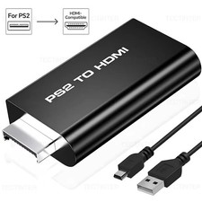 PS2 to HDMI Video Converter Adapter with 3.5mm Audio Output for HDTV Monitor US