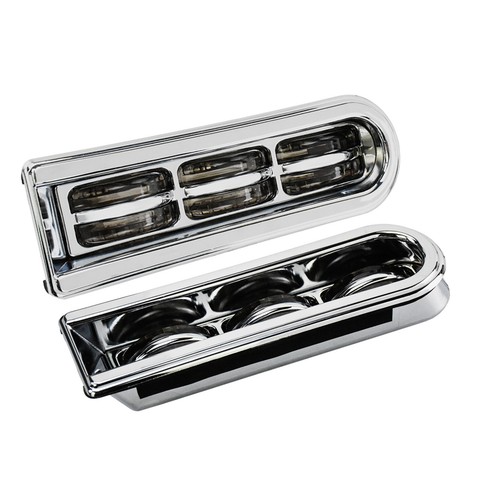 Chrome Saddlebag Filler Insert Support LED Light Fit For Harley Touring2014-2022 - Picture 7 of 12