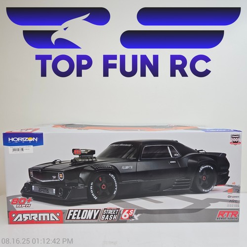 ARRMA Felony 6S BLX Brushless Maßstab 1:7 RTR Elektro 4WD Street Muscle Car schwarz