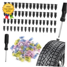 2026 Upgraded 60PCS Screw in Tire Plugs Self Service Tire Plugs Kit with Screwdr