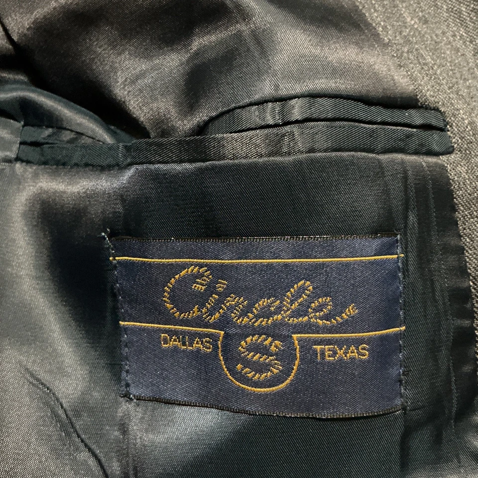 Chaqueta Blazer Circle S Dallas Hombres Corte Occidental Azul 42S NUEVA Con Etiquetas Foto 4 de 4