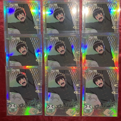 Naruto Lock Lee Limited Edition Hologramm Karten Set 9 Karten Sammler