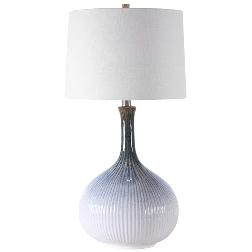 Uttermost 28347-1 Eichler 28" Tall Vase Table Lamp - Blue - Picture 1 of 6