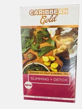 Caribbean Gold Slimming + Detox Herbal Tea 18 Sachets - Green Rooibos & Ginger