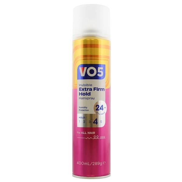 VO5 Extra Firm Hold Hairspray, 400ml | Lightweight, Fast-Drying Hair Styling Product, Non-Sticky Formula, Easy to Brush Out - Image 3