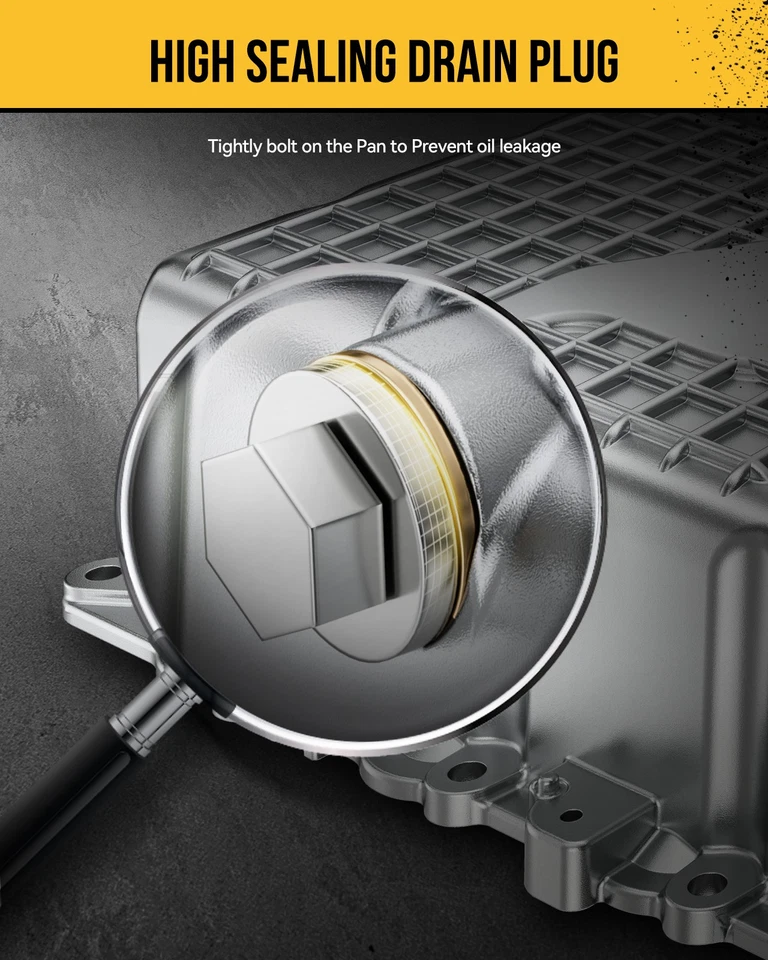 Engine Oil Pan w/o Gasket w/o Screws For 2010-2012 Ford Taurus 3.5 V6 CY0110400 - Imagem 3 de 4