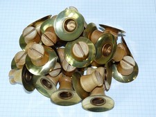 25x Holz Lichtert&uuml;lle Kerzen Halter +Tropfenf&auml;nger 3mm Schlitz Kerzen &Oslash;14mm    6