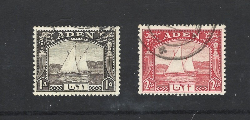 Aden stamp Scott #3 - #4 used