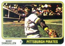 1974 Topps #28 Manny Sanguillen Pittsburgh Pirates