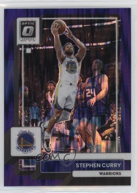 2022-23 Panini Donruss Optic Purple Shock Prizm Stephen Curry #96 1n2x