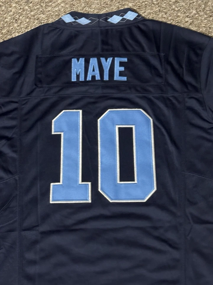 Camiseta Drake Maye #10 North Carolina Tar Heels - ¡Envío rápido! Foto 4 de 4