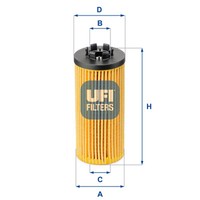UFI ÖLfilter Filtereinsatz FüR Mini Mini Cooper One BMW 2 Active Tourer X1
