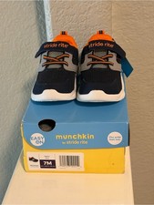 Stride Rite Kids Navy and Orange Athletic Sneakers