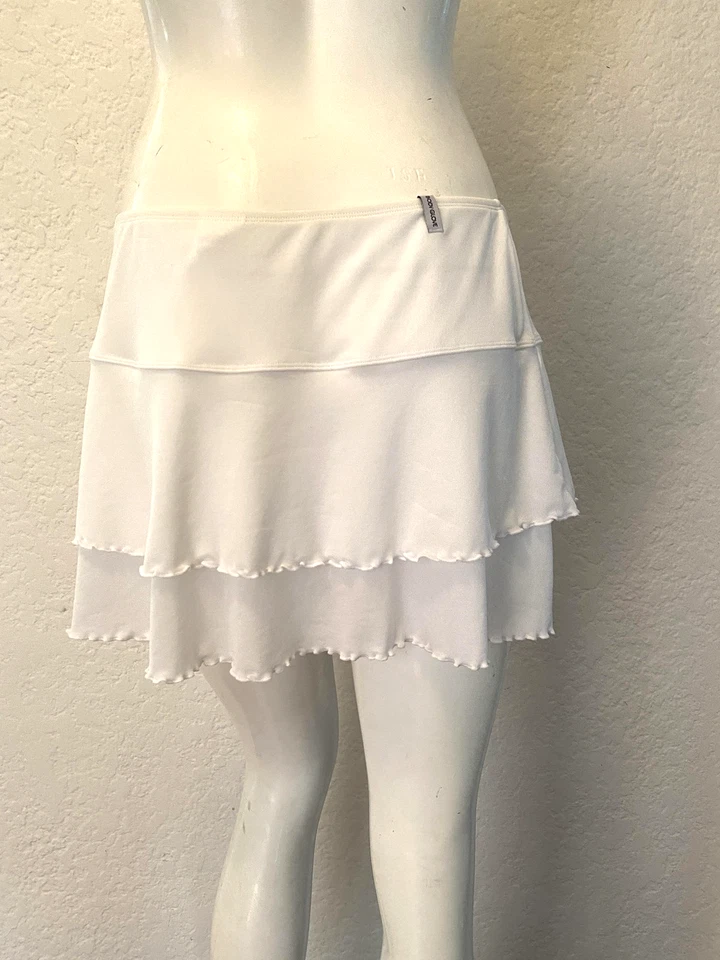 Body Glove Falda de Natación Para Mujer Grande Blanca con Volantes en Niveles Bikini Parte Inferior Traje de Baño Foto 2 de 4