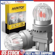 Auxito 3157 3156 Led Red Brake Tail Light Signal Reverse Stop Lamp Bulbs 2-20x