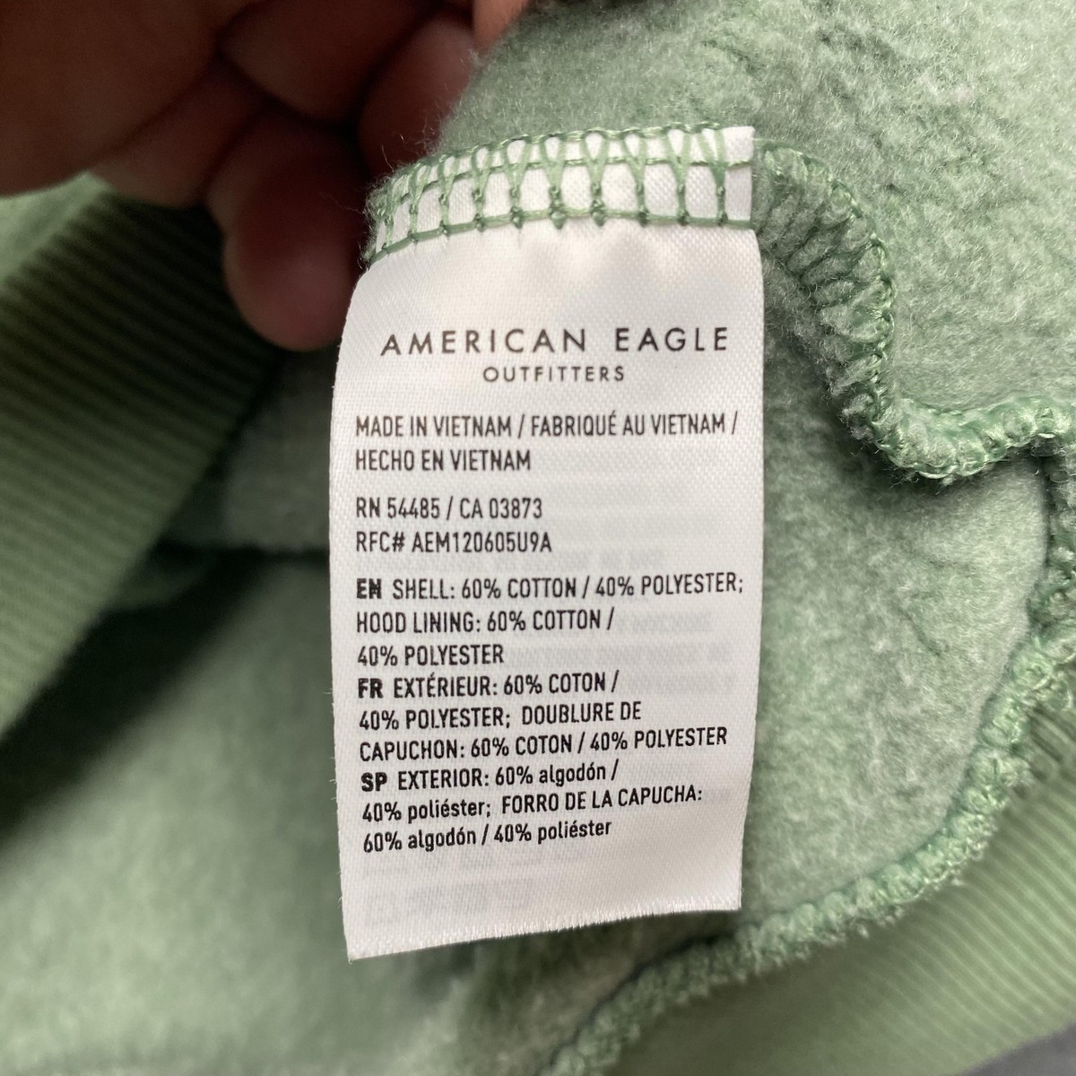 American Eagle Outfitters Hoodie Sweatshirt Womens XL Green AE X