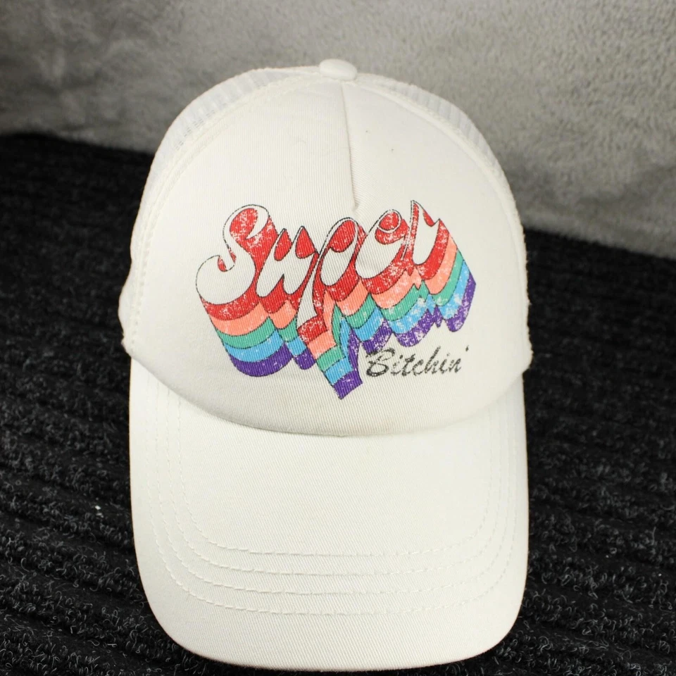 Boné Billabong branco caminhoneiro snapback retrô surf skate Y2K anos 70 anos 80 estilo - Imagem 3 de 4