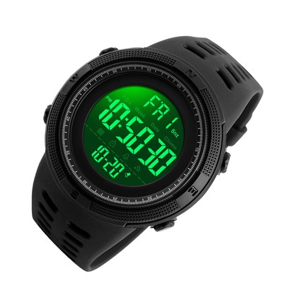 Men Digital 0M Water Proof LED Backlight Sports Watch Stopwatch Countdown UT