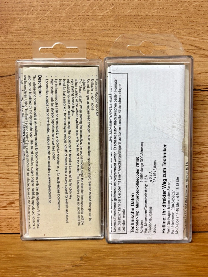 PIKO 46121 DECODER PLUX16 + PIKO 56322 SOUNDMODUL DIESELLOK V200  - OVP WIE NEU - Bild 2 von 3