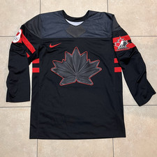 Nike Team Canada 2022 Olympic Black Hockey Jersey Mens Size M NEW*