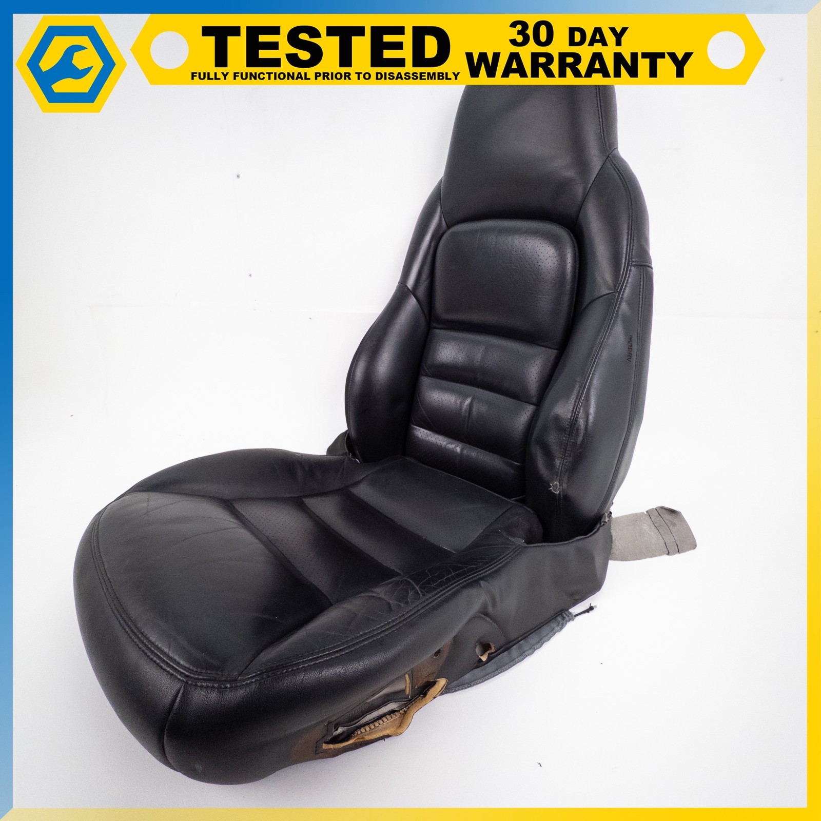 05-13 CHEVROLET CORVETTE C6 FRONT LEFT DRIVER UPPER LOWER SEAT CUSHION OEM