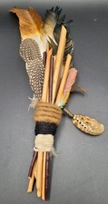 Native American Ceremonial Smudge Feather Fan